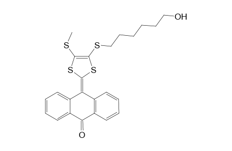 10-{4'-[6'-(Hydroxyhexyl)sulfany]-5'-(methylsulfanyl)-1',3'-dithiol-2'-ylidene}anthracene-9(10H)-one