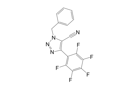 3-Benzyl-5-(2,3,4,5,6-pentafluorophenyl)triazole-4-carbonitrile