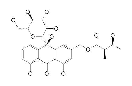 DEACETYLLITTORALOIN;10-HYDROXY-15-O-(2R,3S-NILYL)-ALOIN-B