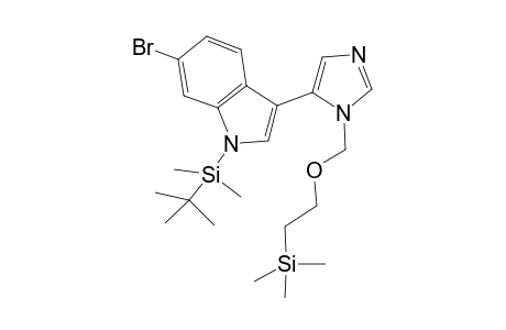 5-[3-(6-Bromo-1-(tert-butyldimethylsilyl)indolyl]]-1-[[2-(trimethylsilyl)ethoxy]methyl]-1H-imidazole