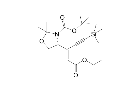 (1'R)-E-3-(2N,4O-N-tert-Butyloxycarbonyl-3,3-dimethyloxazolidinyl)-5-trimethylsilyl-2-penten-4-ynoic acid ethyl ester