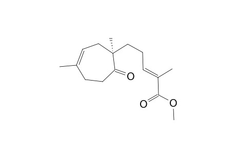 (R)-3,7-Dimethyl-7-(4-methoxycarbonyl-3-penten-1-yl)-2-cyclohepten-6-one