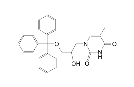 2,4(1H,3H)-pyrimidinedione, 1-[2-hydroxy-3-(triphenylmethoxy)propyl]-5-methyl-