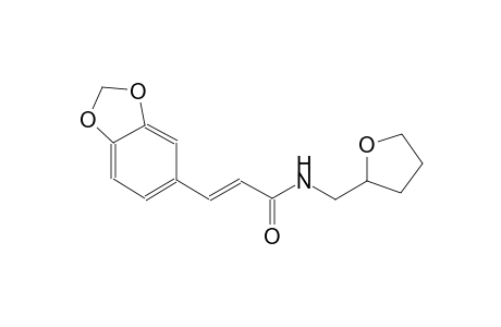 (2E)-3-(1,3-benzodioxol-5-yl)-N-(tetrahydro-2-furanylmethyl)-2-propenamide