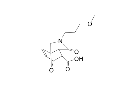 2-(3-methoxypropyl)-1-oxo-1,2,3,6,7,7a-hexahydro-3a,6-epoxyisoindole-7-carboxylic acid