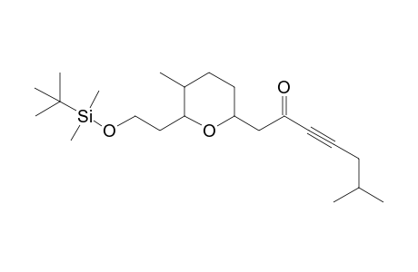 1-{6-[2-(tert-Butyldimethylsilyloxy)ethyl]-5-methyltetrahydropyran-2-yl}-6-methylhept-3-yn-2-one