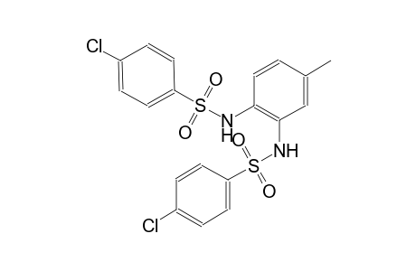 4-chloro-N-(2-{[(4-chlorophenyl)sulfonyl]amino}-5-methylphenyl)benzenesulfonamide