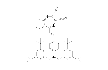 2,3-Dicyano-5-{4-[bis(3,5-di-t-butylbenzyl)amino]styryl}-6-ethyl-7-methyl-6H-1,4-diazepine