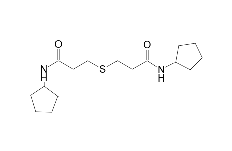 N-cyclopentyl-3-{[3-(cyclopentylamino)-3-oxopropyl]sulfanyl}propanamide