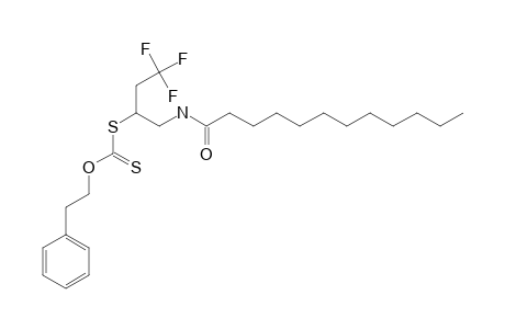 DITHIOCARBONIC-ACID-S-[1-(DODECANOYLAMINOMETHYL)-3,3,3-TRIFLUOROPROPYL]-ESTER-O-PHENETHYLESTER
