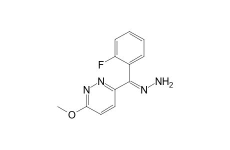 2-Fluorophenyl 6-methoxy-3-pyridazinyl ketone hydrazone