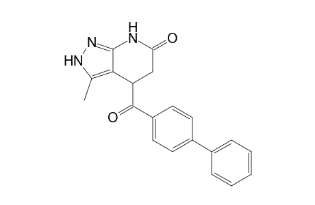 4-[(1,1'-Biphenyl)-4-carbonyl]-3-methyl-2,4,5,7-tetrahydro-6H-pyrazolo[3,4-b]pyridin-6-one