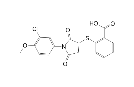 benzoic acid, 2-[[1-(3-chloro-4-methoxyphenyl)-2,5-dioxo-3-pyrrolidinyl]thio]-
