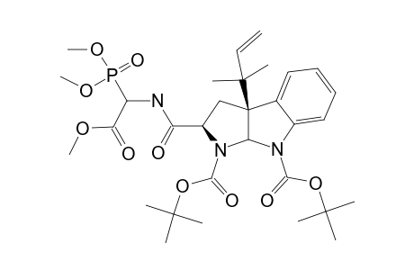 #19;2-[[(DIMETHOXYPHOSPHORYL)-METHOXYCARBONYLMETHYL]-CARBAMOYL]-3A-(1,1-DIMETHYLALLYL)-2,3,3A,8A-TETRAHYDROPYRROLO-[2,3-B]-INDOLE-1,8-DICARBOXYIC-ACID-DI-TERT.