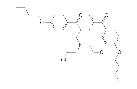 2-[bis(2-chloroethyl)aminomethyl]-1,5-bis(4-butoxyphenyl)-4-methylidene-pentane-1,5-dione