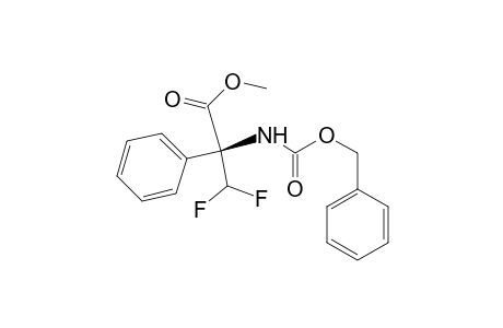 Methyl N-(benzyloxycarbonyl)-2-(difluoromethyl)-2-phenylglycinate