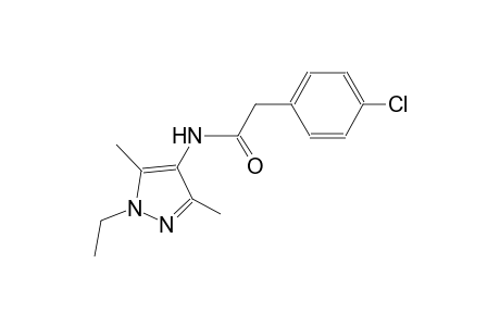 2-(4-chlorophenyl)-N-(1-ethyl-3,5-dimethyl-1H-pyrazol-4-yl)acetamide