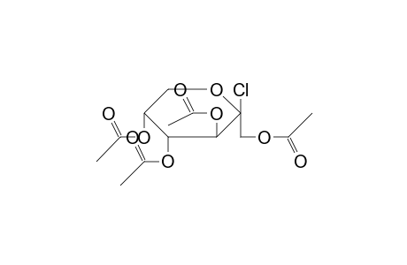 (3,4,5-triacetoxy-2-chloro-tetrahydropyran-2-yl)methyl acetate