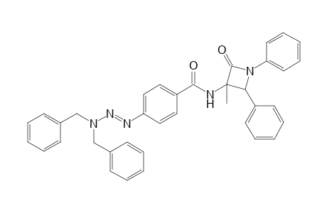 4-(3-Dibenzyl-1-triazenyl)-N-(3-methyl-2-oxo-1,4-diphenylazetidin-3-yl)benzamide
