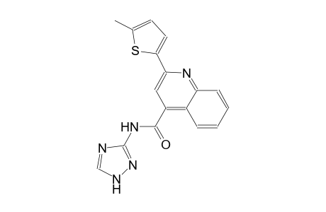 2-(5-methyl-2-thienyl)-N-(1H-1,2,4-triazol-3-yl)-4-quinolinecarboxamide