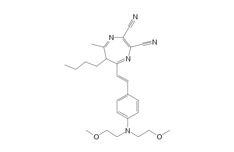 6-Butyl-2,3-dicyano-5-{4-[bis(2-methoxyethyl)amino]styryl}-7-methyl-6H-1,4-diazepine