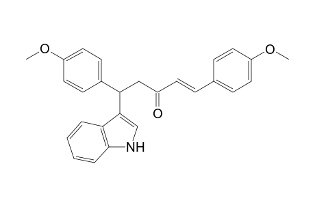 (E)-5-(1H-indol-3-yl)-1,5-bis(4-methoxyphenyl)pent-1-en-3-one