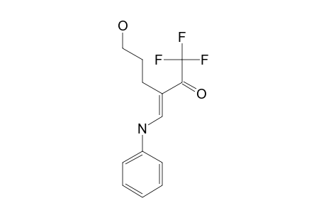 3-(Hydroxypropyl)-4-(phenylamino)-1,1,1-trifluorobut-3-en-2-one