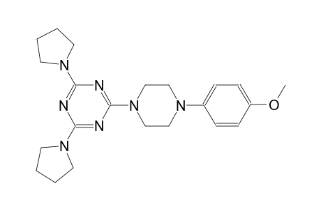 2-[4-(4-methoxyphenyl)-1-piperazinyl]-4,6-bis(1-pyrrolidinyl)-1,3,5-triazine