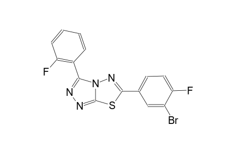 [1,2,4]triazolo[3,4-b][1,3,4]thiadiazole, 6-(3-bromo-4-fluorophenyl)-3-(2-fluorophenyl)-