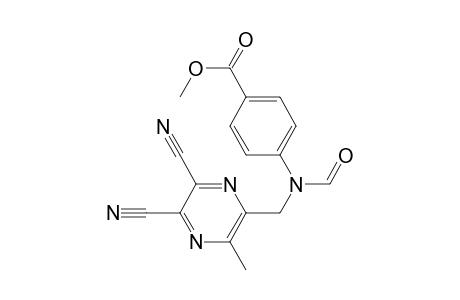 6-Methyl-5-[N-(formyl)-4'-(methoxycarbonyl)anilino]methylpyrazine-2,3-dicarbonitrile