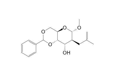 Methyl 4,6-O-Benzylidene-2-deoxy-2-C-(2-methyl-2-propenyl)-.alpha.-D-altropyranoside