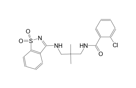 benzamide, 2-chloro-N-[3-[(1,1-dioxido-1,2-benzisothiazol-3-yl)amino]-2,2-dimethylpropyl]-