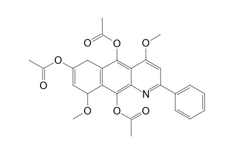 6,9-DIHYDRO-5,7,10-TRIACETOXY-4,9-DIMETHOXY-2-PHENYLBENZO-[G]-QUINOLINE