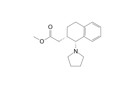 cis-1-{1',2',3',4''-Tetrahydro-2'-[(methoxycarbonyl)methyl]naphth-1'-yl}pyrrolidine