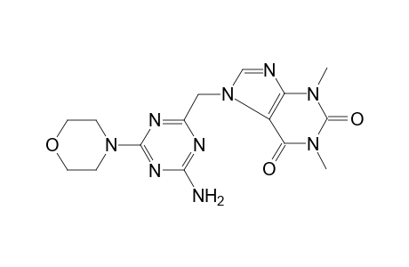 7-[(4-amino-6-morpholin-4-yl-1,3,5-triazin-2-yl)methyl]-1,3-dimethylpurine-2,6-dione