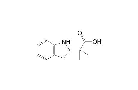 2-(2,3-dihydro-1H-indole-2-yl)-2-methylpropanoic acid