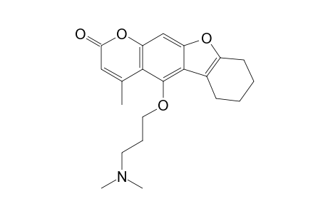 5-(3-(dimethylamino)propoxy)-4-methyl-6,7,8,9-tetrahydro-2H-benzofuro[3,2-g]chromen-2-one
