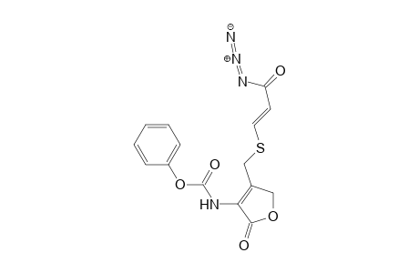 Carbamic acid, [4-[[(3-azido-3-oxo-1-propenyl)thio]methyl]-2,5-dihydro-2-oxo-3-furan yl]-, phenyl ester