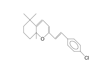 1,7,7-Trimethyl-3-([E]-2-[4-chloro-phenyl]-ethenyl)-2-oxa-B icyclo(4.4.0)deca-3,5-diene