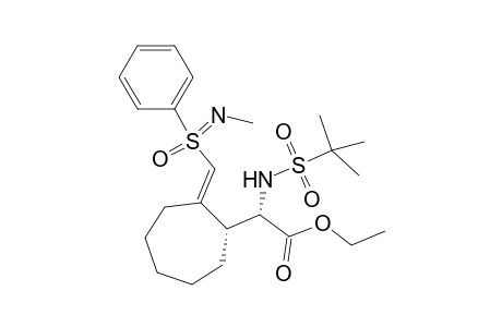 Ethyl (E,Ss,2S,3R)-[2-(N-methyl-S-phenylsulfonimidoyl)methylene]cycloheptyl}-(2'-methylpropane-2'-sulfonylamino)-acetate