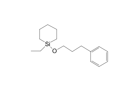 1-Ethyl-1-(3-phenylpropoxy)silinane