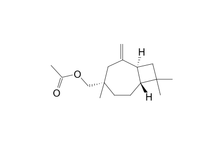 {(1S,4S,7R)-4,8,8-Trimethyl-2-methylenebicyclo[5.2.0]non-4-yl}methyl acetate (Birkenyl acetate)
