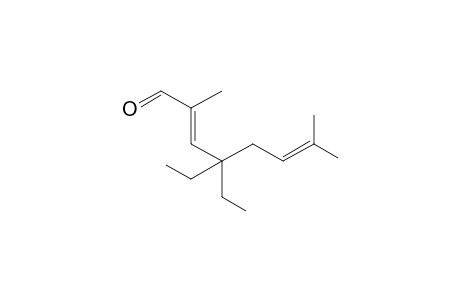 (E)-4,4-Diethyl-2,7-dimethyloct-2,6-dienal