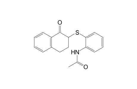N-[2-(1-oxotetralin-2-yl)sulfanylphenyl]acetamide