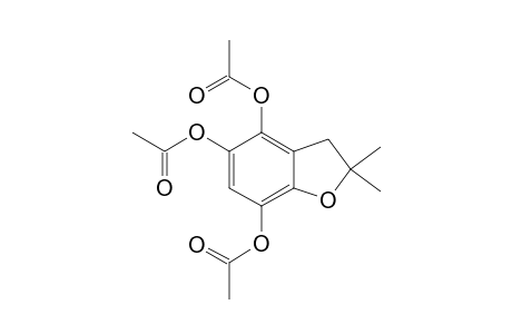 2,2-Dimethyl-2,3-dihydrobenzofuran-4,5,7-triyl triacetate