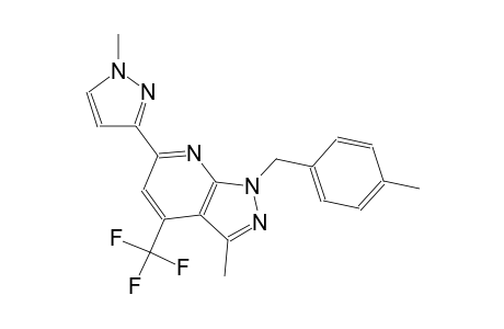 1H-pyrazolo[3,4-b]pyridine, 3-methyl-1-[(4-methylphenyl)methyl]-6-(1-methyl-1H-pyrazol-3-yl)-4-(trifluoromethyl)-