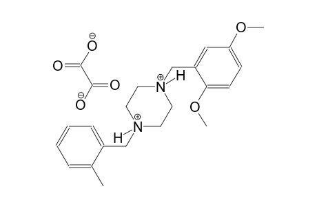 1-(2,5-dimethoxybenzyl)-4-(2-methylbenzyl)piperazinediium oxalate