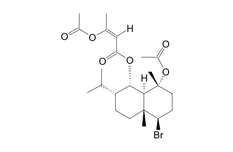 acetic acid [(Z)-3-[(1S,2R,4aR,5R,8R,8aS)-8-acetoxy-5-bromo-2-isopropyl-4a,8-dimethyl-decalin-1-yl]oxy-3-keto-1-methyl-prop-1-enyl] ester