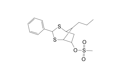 2,4-Dithiabicyclo[3.2.1]octan-6-ol, 3-phenyl-7-propyl-, methanesulfonate, (3-exo,6-exo,7-endo)-(.+-.)-