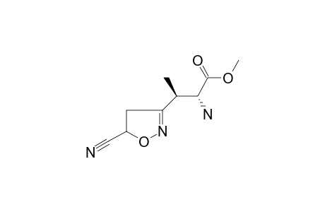 (2R,3S)-2-amino-3-(5-cyano-4,5-dihydroisoxazol-3-yl)butyric acid methyl ester
